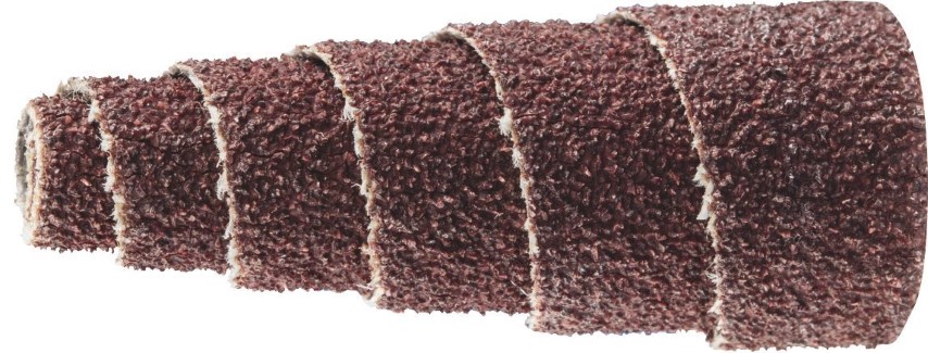 PFERD POLIROLL CONE 15 X 35MM ALUMINIUM OXIDE 80 GRIT